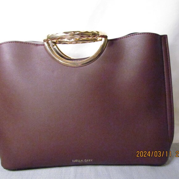 Luella grey London Molton Circle Handle Multi Compartment Shoulder Bag. - Picture 1 of 4
